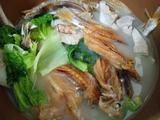 自晒海鱼干煲猪腩肉青菜煲