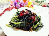 空心菜爆豆鼓的做法[图]