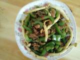 青椒蘑菇炒肉
