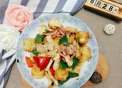 豆腐烧鱿鱼