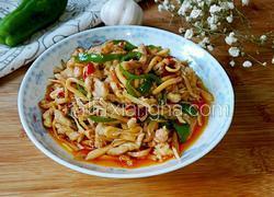 杏鲍菇炒肉丝