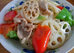 肉片炒藕