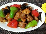 彩椒爆鸡胗