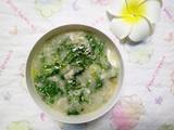 茼蒿蛋花疙瘩汤