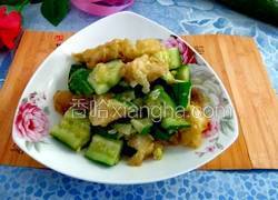 黄瓜拌油条