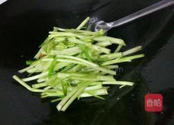 双椒空心菜杆炒火腿的做法图解6