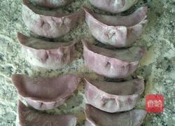 紫薯猪肉大葱饺子（紫薯皮）的做法图解6