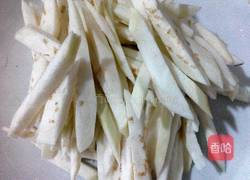 炒茄丝的做法图解1