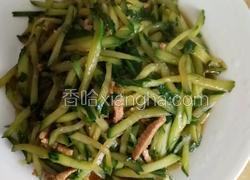 瘦肉丝炒黄瓜