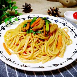黑椒牛柳炒意面