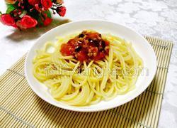 蕃茄蘑菇肉酱意面