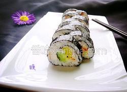 烤鸡肉寿司卷