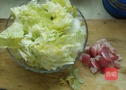 白菜猪肉炖粉条的做法图解1