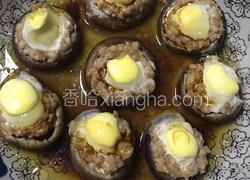 鹌鹑蛋肉糜蒸蘑菇