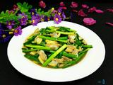 韭菜炒蚬肉
