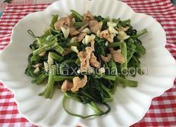 肉炒空心菜