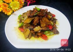 五花肉炒腐干的做法图解8