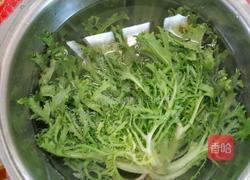 苦菊拌馓子的做法图解1