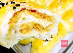 肉松炼乳咸面包（无奶无糖版）的做法图解12