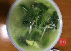 茭白青菜菌汤的做法图解7
