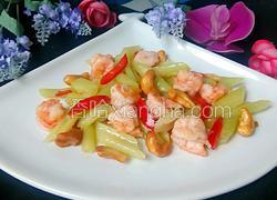 虾仁西芹腰果