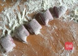 紫薯玫瑰馒头的做法图解3
