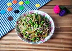 榨菜炒毛豆