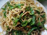 辣椒肉丝炒面