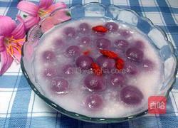 酒酿紫薯珍珠圆子的做法图解10