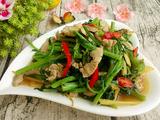 茼蒿炒肉