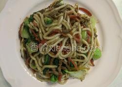 黑胡椒牛柳炒乌冬面