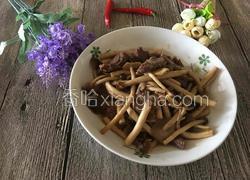 茶树菇炒牛肉