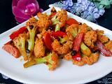 豆豉酱爆有机花菜的做法[图]