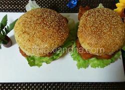 香辣鸡腿汉堡