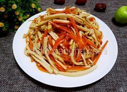 胡萝卜炒豆腐皮