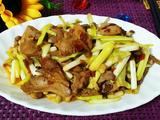 韭黄炒鸭肉