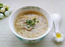 金针菇猪肝汤