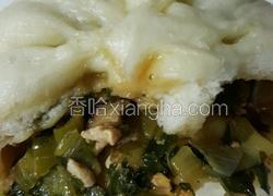 油菜香菇素包子