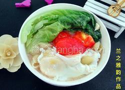 西红柿鸡蛋贝壳粉