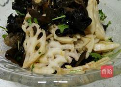 莲菜拌木耳的做法图解4
