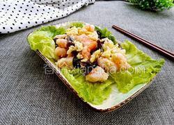 木耳虾仁炒蛋
