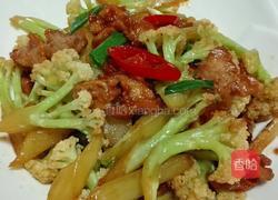 花菜炒肉的做法图解6