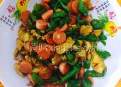 香肠辣椒炒鸡蛋