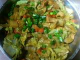 白菜炒肉丝