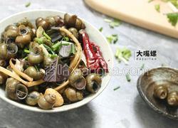 紫苏炒石螺丨大嘴螺