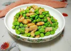 毛豆炒虾