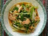 肉炒小白菜