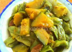 豆角炖窝瓜