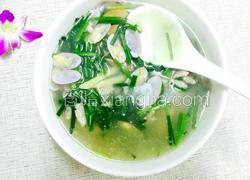 猪肉花甲韭菜汤