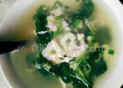 青菜豆腐鸡蛋汤